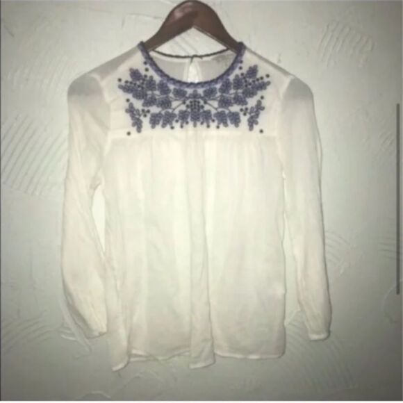 Women’s Lucky Brand Boho Embroidered Top - Picture 2 of 6